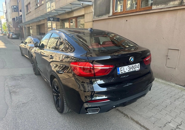 BMW X6 cena 160000 przebieg: 134000, rok produkcji 2017 z Łódź małe 92